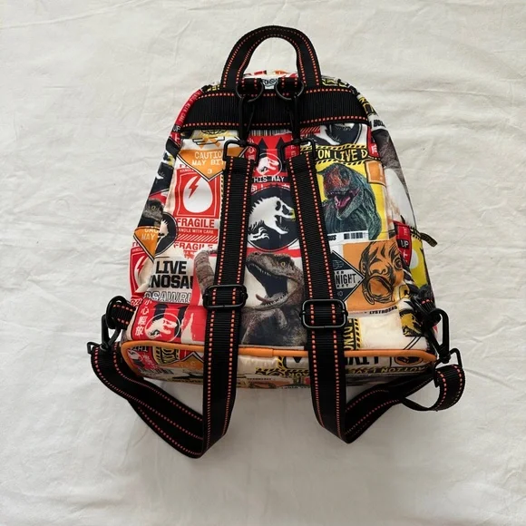 Universal Studios Jurassic Park Mini Backpack Jurassic World dinosaurs - Picture 3 of 4